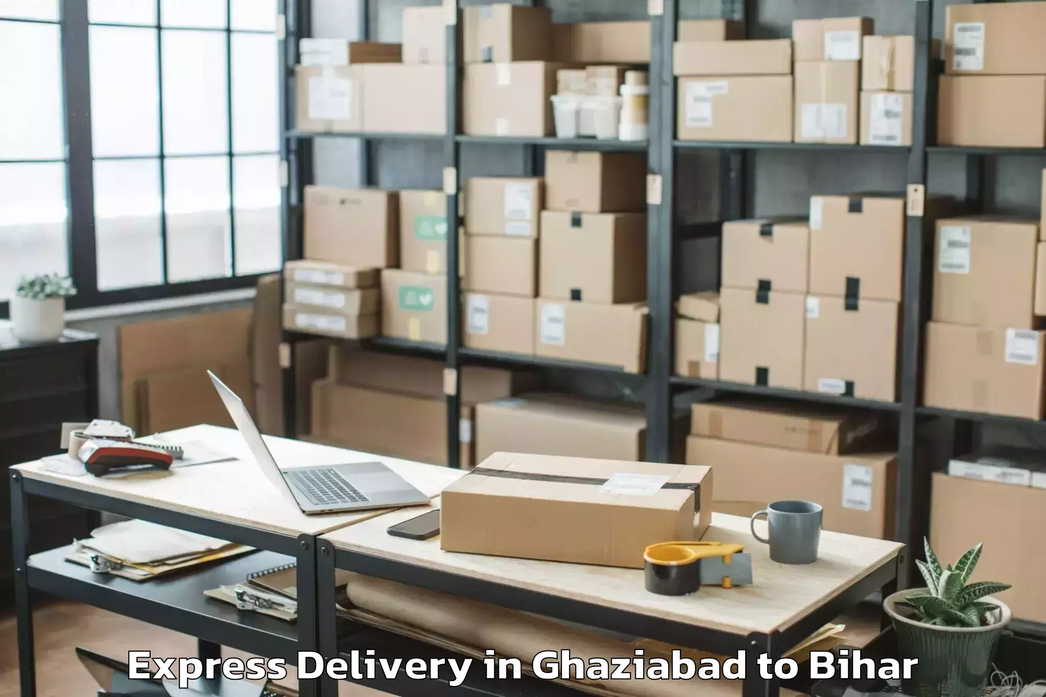 Quality Ghaziabad to Charaut Express Delivery